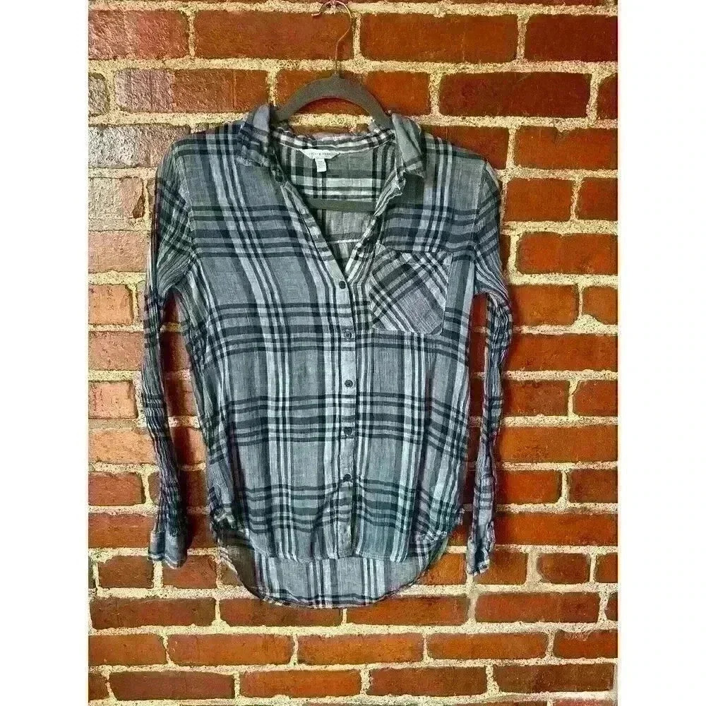 Lucky Brand Women's Blouse, Plaid Vibe, Size Size Small